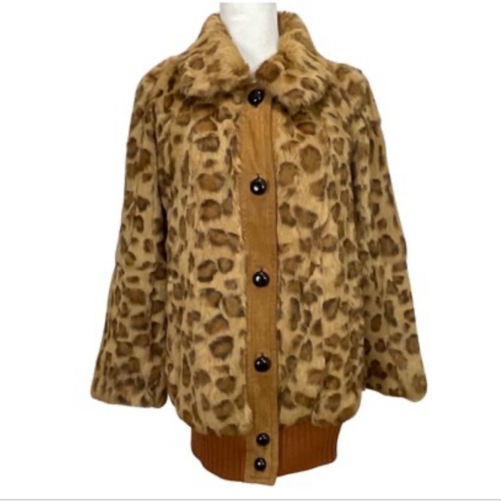 Marc By Marc Jacobs Animal Print Rabbit Jacket sz S
